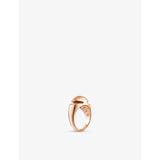 Cabochon 18ct rose-gold ring - 53mm