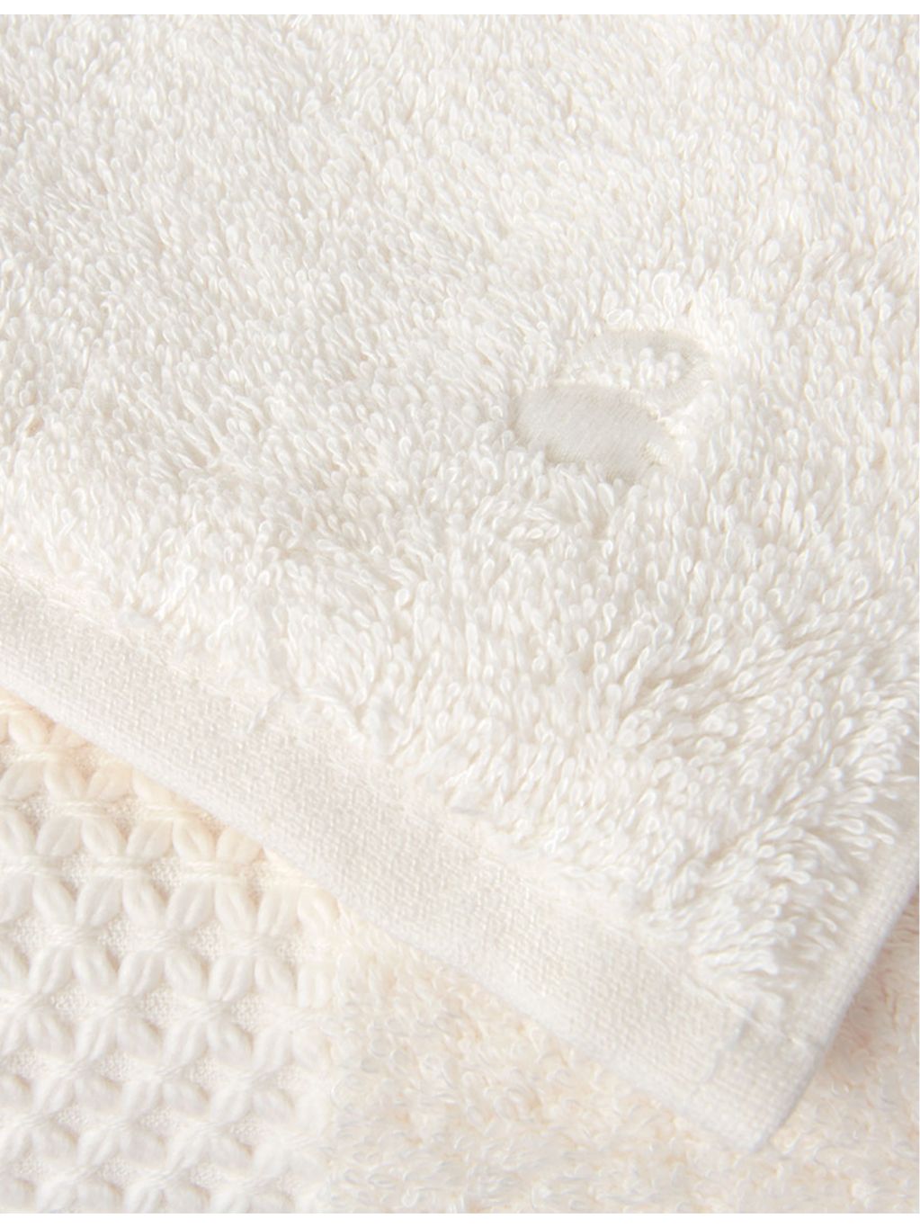Yves Delorme embroidered-stripe hand towel 55x100cm, UK version