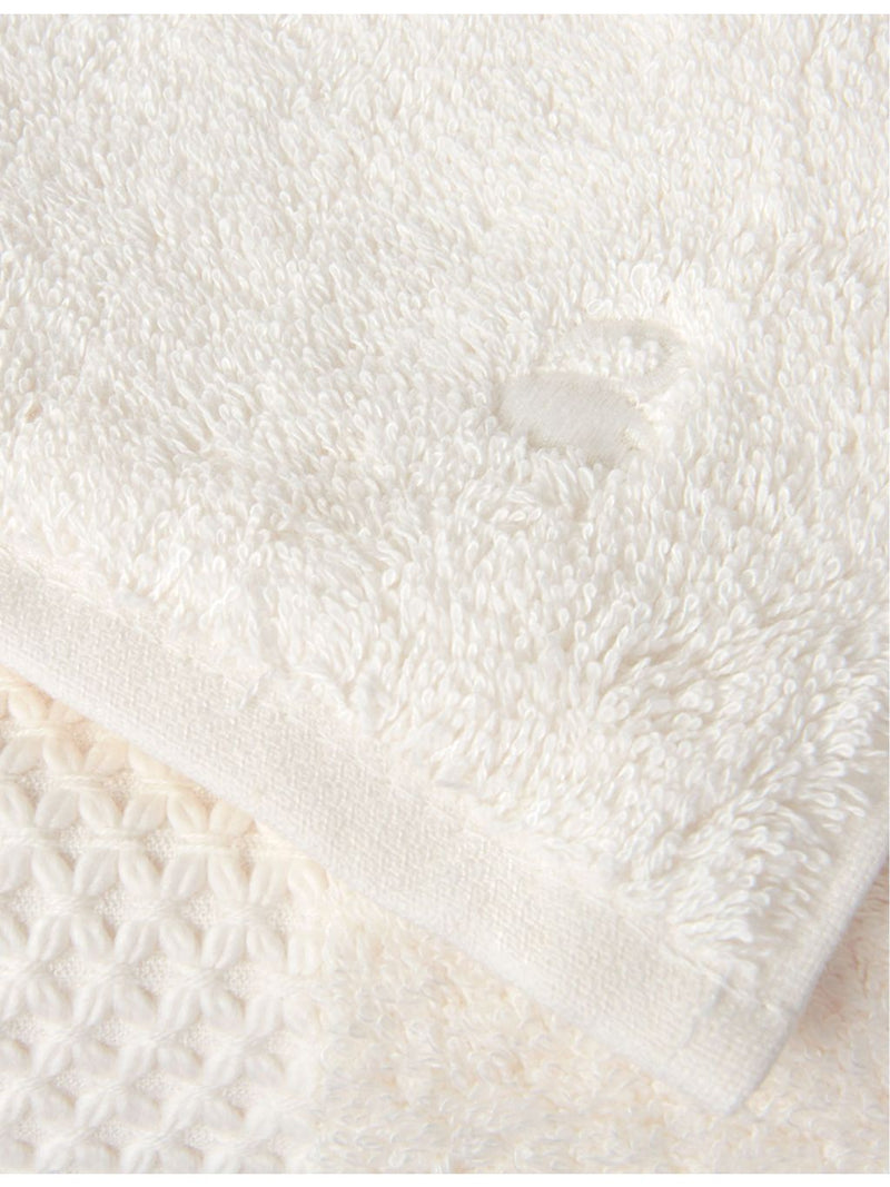 Yves Delorme embroidered-stripe hand towel 55x100cm, UK version