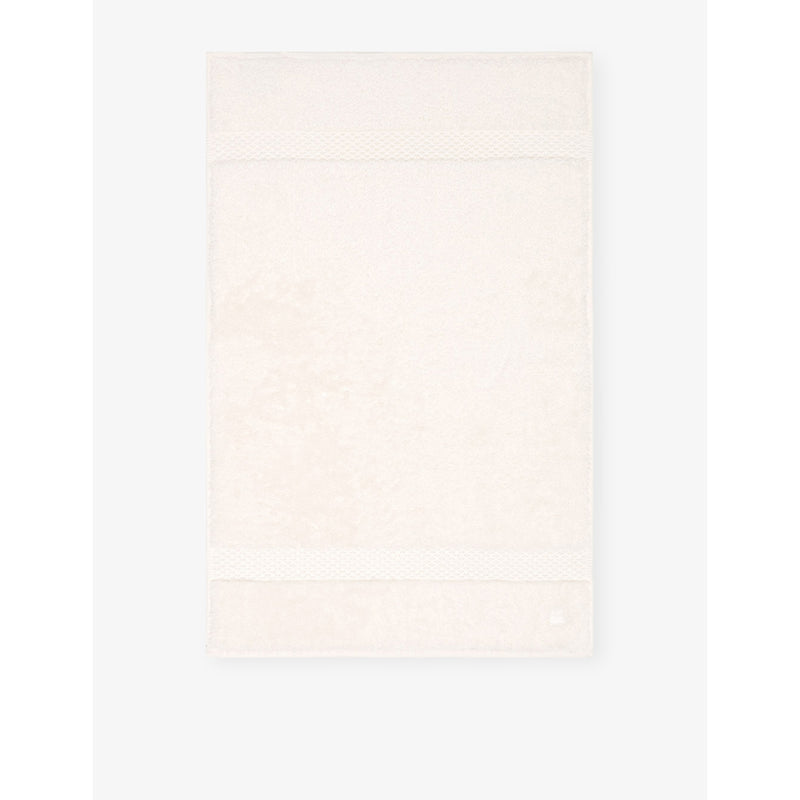 Yves Delorme embroidered-stripe hand towel 55x100cm, UK version