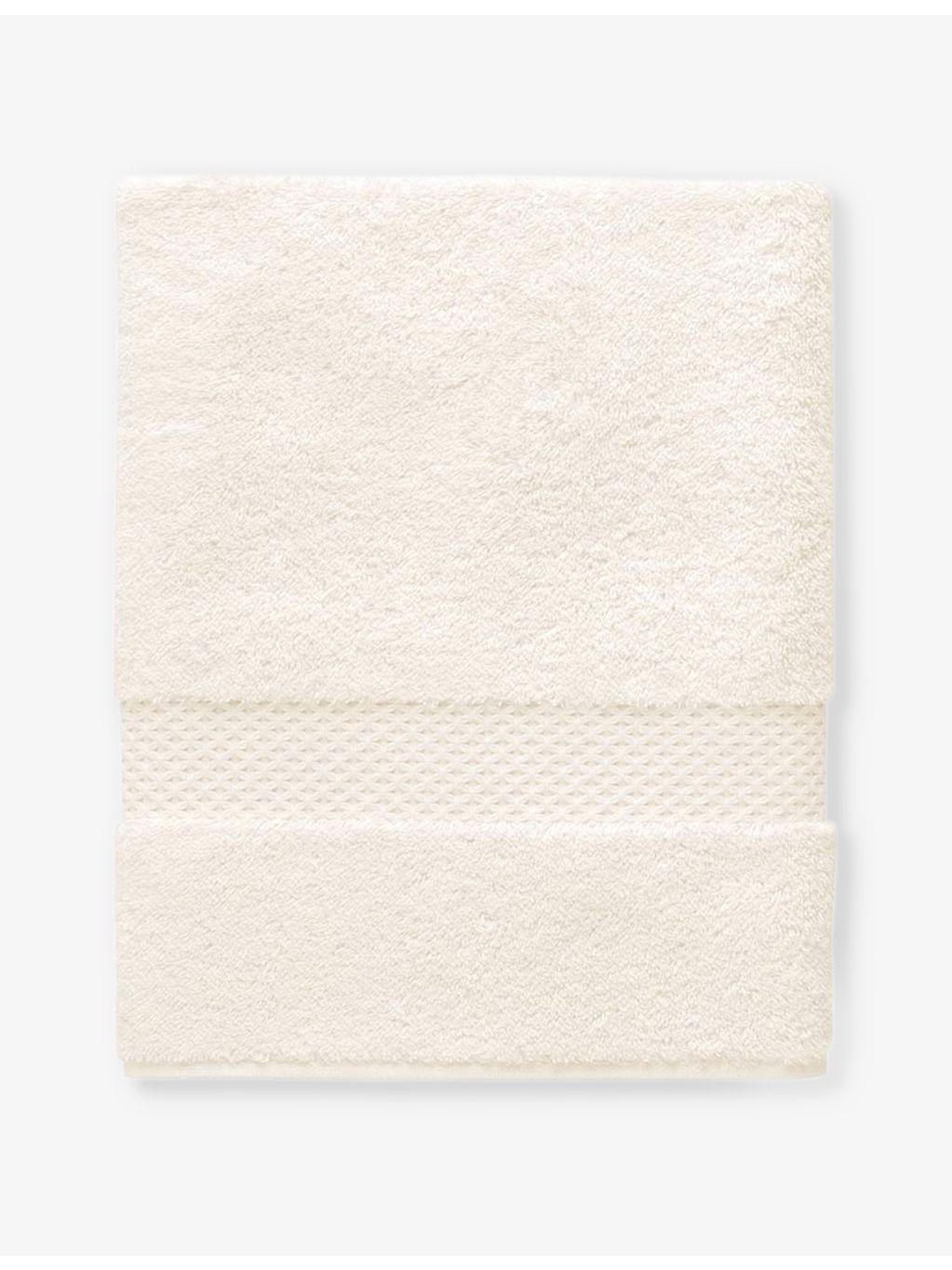 Yves Delorme embroidered-stripe hand towel 55x100cm, UK version