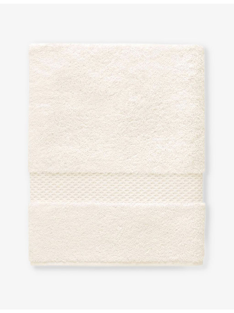 Yves Delorme embroidered-stripe hand towel 55x100cm, UK version