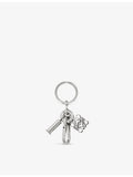 Loewe Anagram silver-tone brass keyring - British product