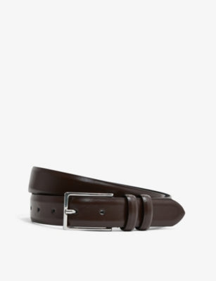 Reiss adjustable leather belt 3.5cm, imported from the UK