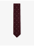 Reiss Punto spot-embroidered men's silk tie, UK version