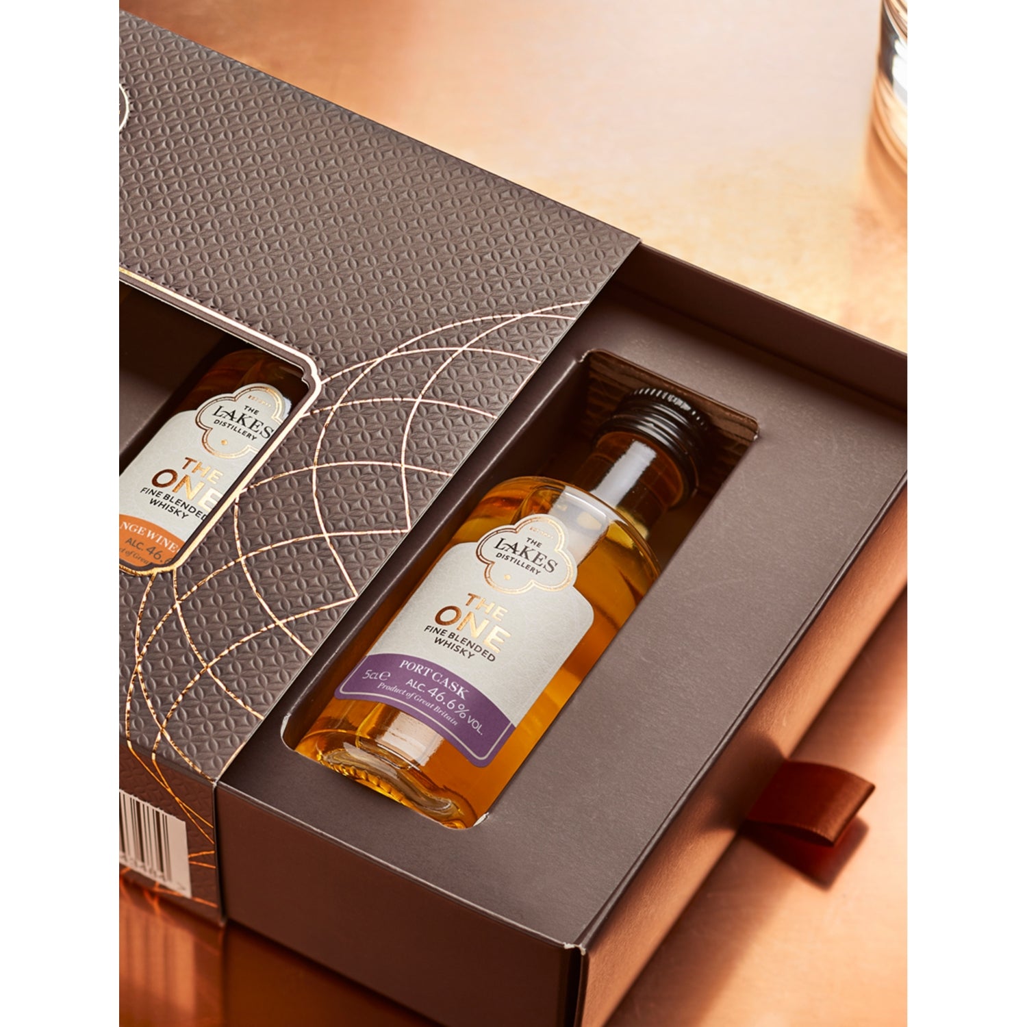 The Lakes Distillery One Whisky mini gift set, imported from the UK