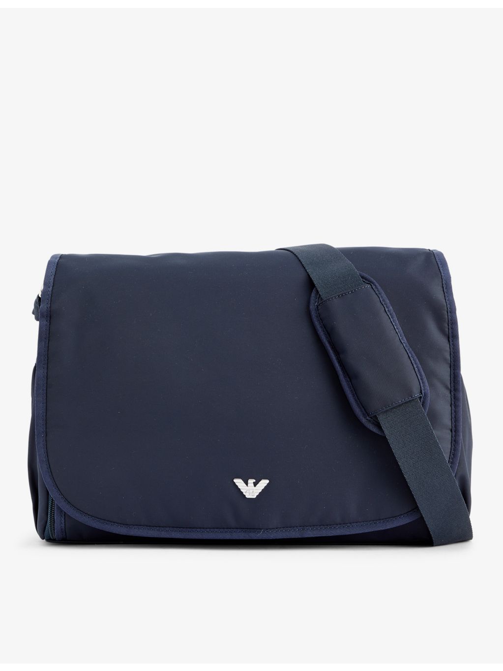 Emporio Armani logo-embellished woven changing bag (British brand)