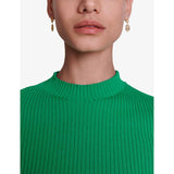 Maje gold-plated rhinestone earrings with cuff design (British brand)