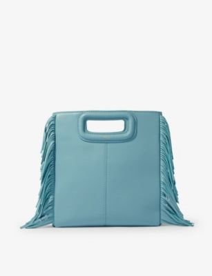Maje fringed leather cross-body bag - British product