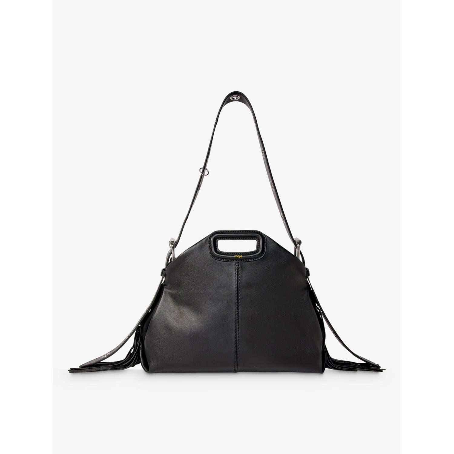 Maje Miss M logo-embossed shoulder bag - British product