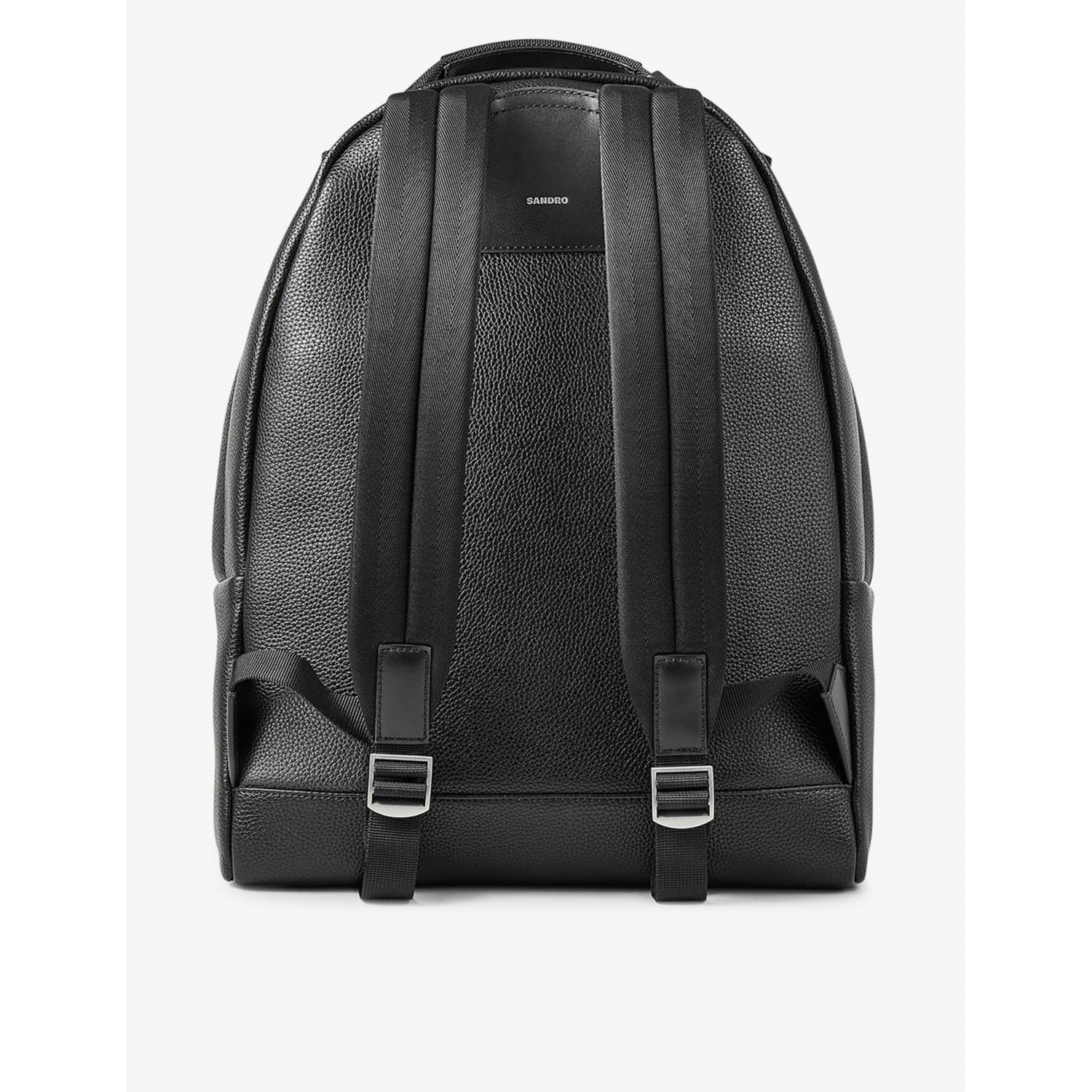 Sandro coated-canvas backpack with padded straps (British brand)