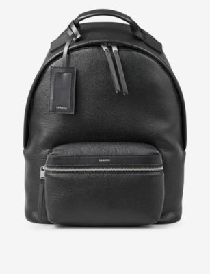 Sandro coated-canvas backpack with padded straps (British brand)