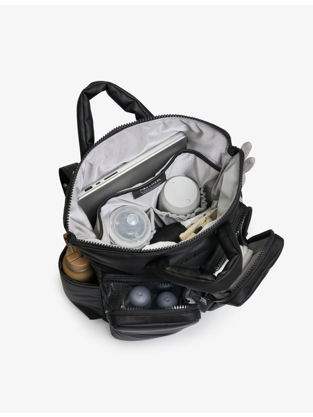 Tiba + Marl Ozzy shell tote bag in polyester - British product