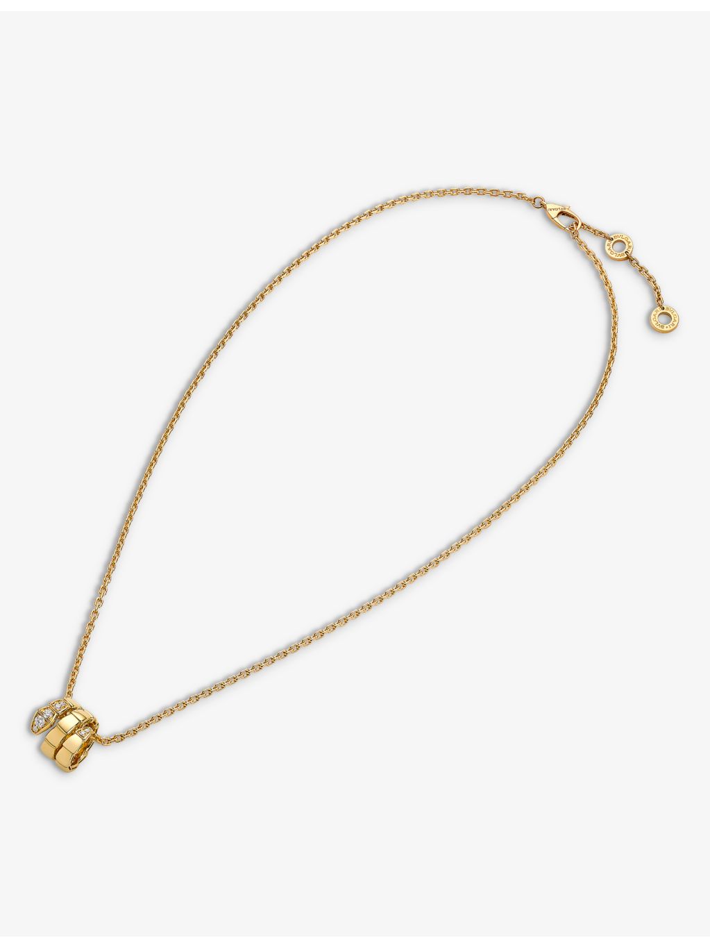Bvlgari 18ct yellow gold diamond necklace (British brand)