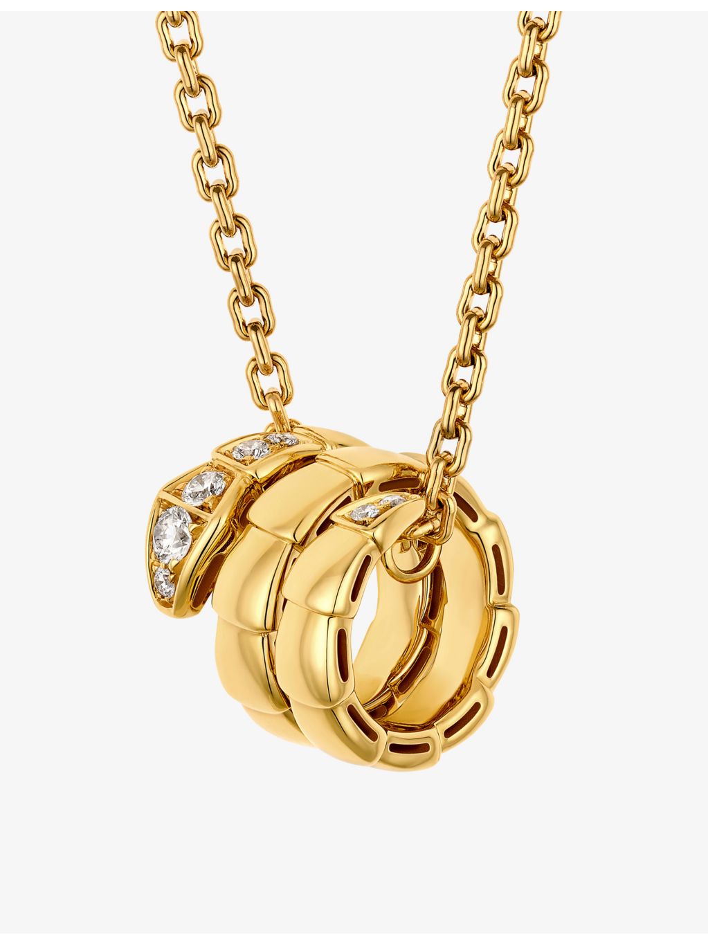 Bvlgari 18ct yellow gold diamond necklace (British brand)