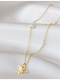 With Love Darling Peace Gaia dove pendant necklace 50cm (British brand)