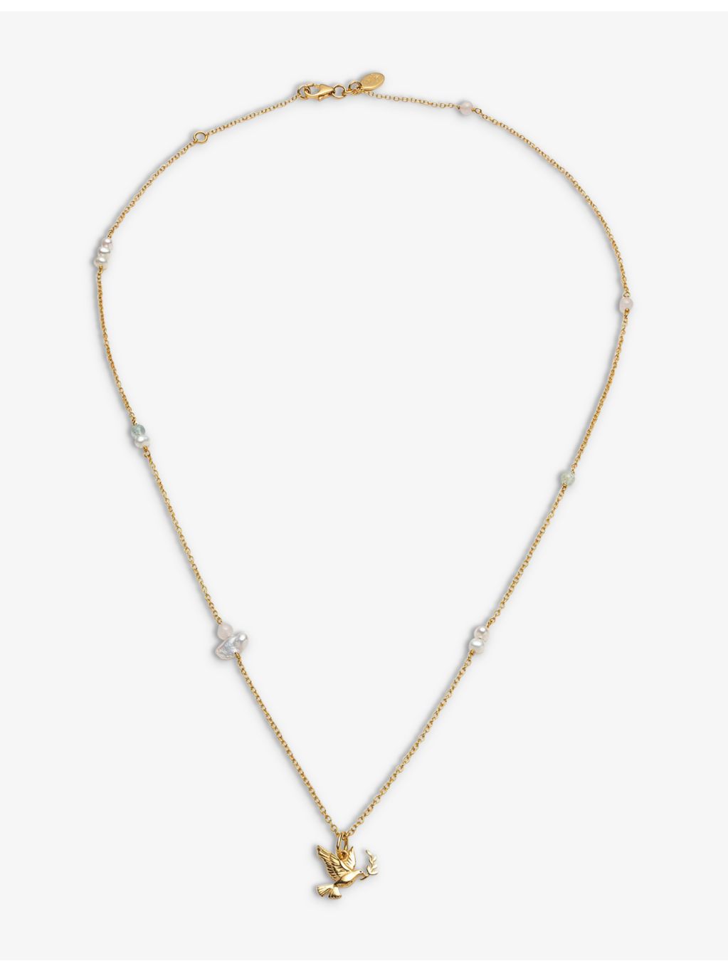 With Love Darling Peace Gaia dove pendant necklace 50cm (British brand)