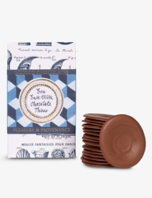 Rococo sea salt milk chocolate thins 150g, imported from the UK
