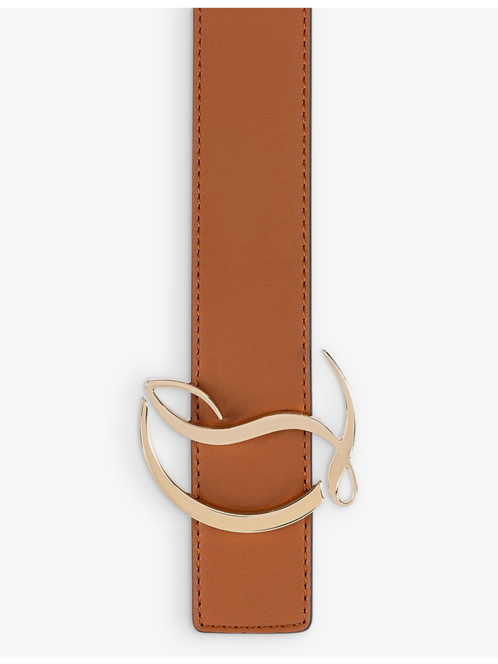 Christian Louboutin CL logo-buckle leather belt 35mm - British product