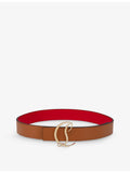 Christian Louboutin CL logo-buckle leather belt 35mm - British product