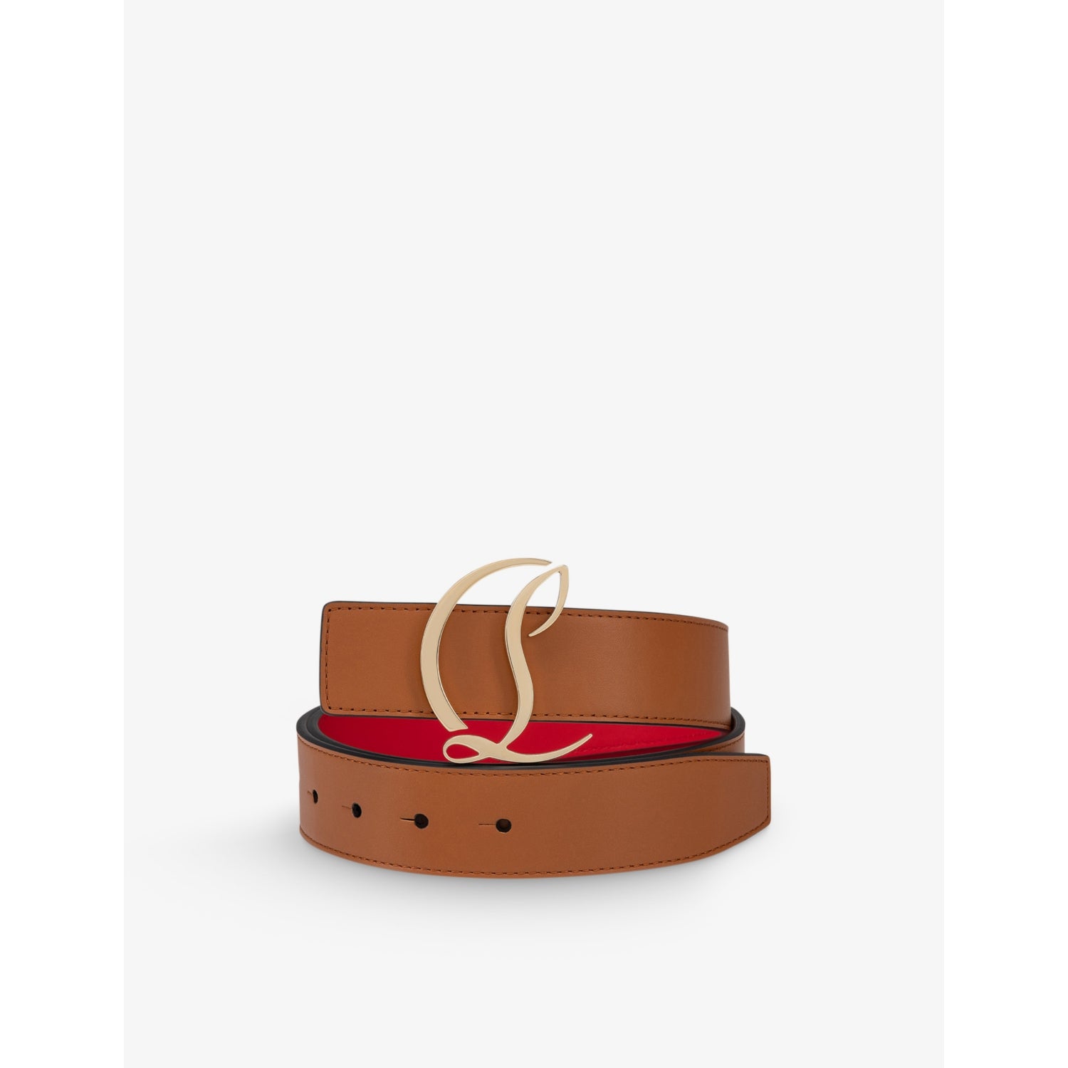CL logo-buckle leather belt - 22