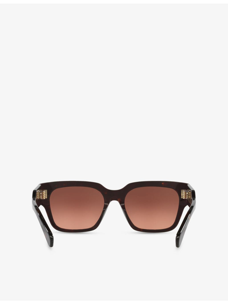 Chloé square-frame acetate sunglasses in tortoiseshell (British brand)