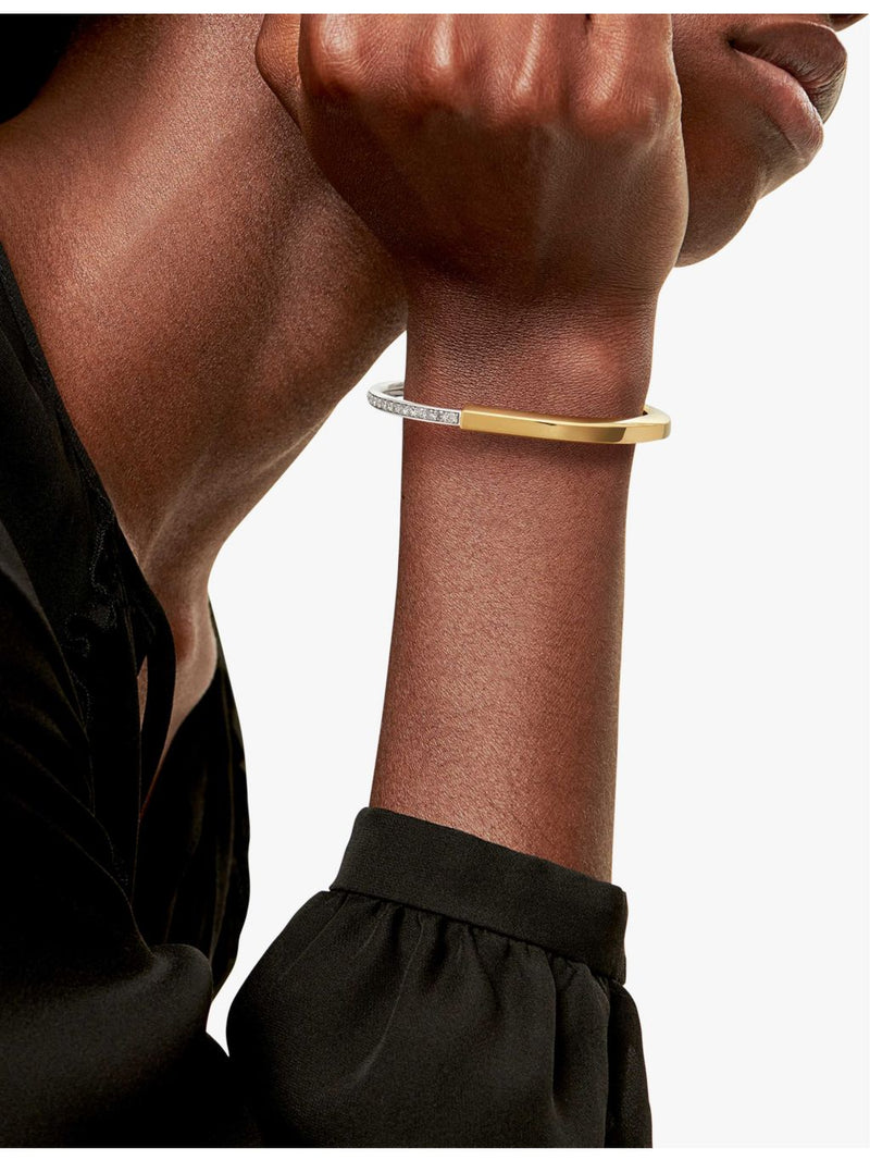 Tiffany & Co. Lock bangle 18ct gold 1.08ct diamond, UK version