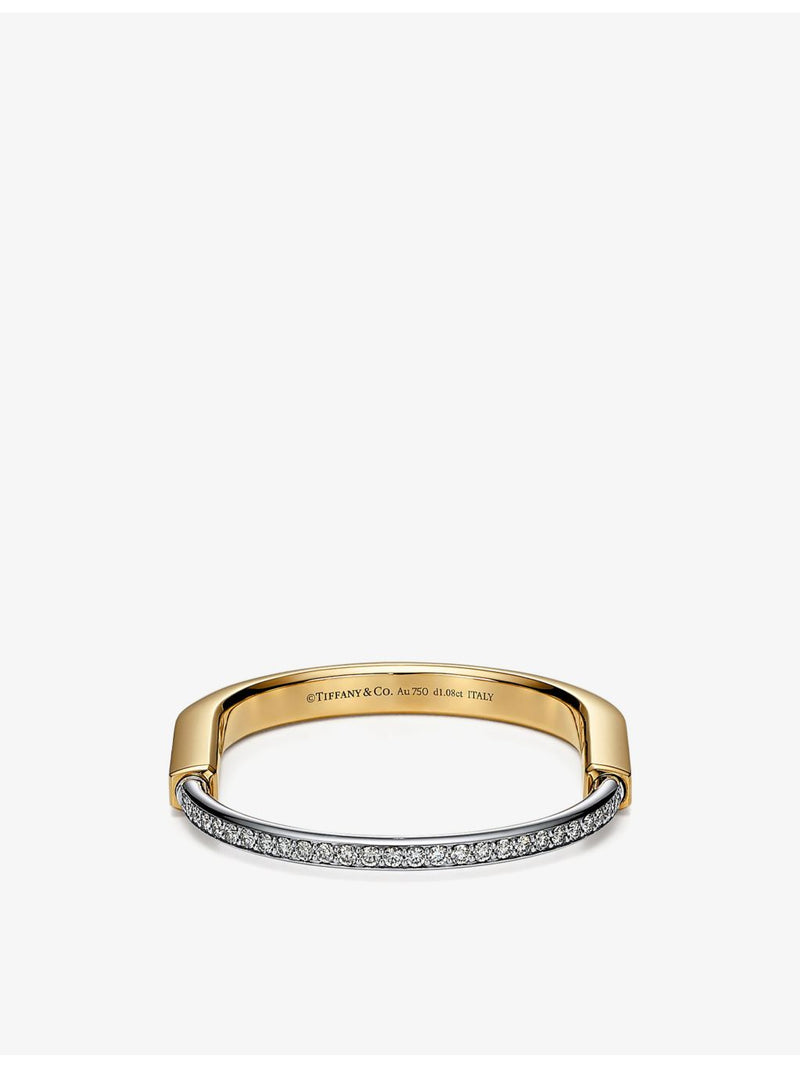 Tiffany & Co. Lock bangle 18ct gold 1.08ct diamond, UK version