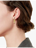 Tiffany & Co Lock 18ct yellow gold diamond earrings medium, UK version
