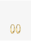 Tiffany & Co Lock 18ct yellow gold diamond earrings medium, UK version