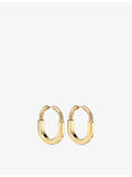 Tiffany & Co Lock 18ct yellow gold diamond earrings medium, UK version