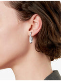 Tiffany & Co. 18ct white-gold diamond hoop earrings, imported from the UK