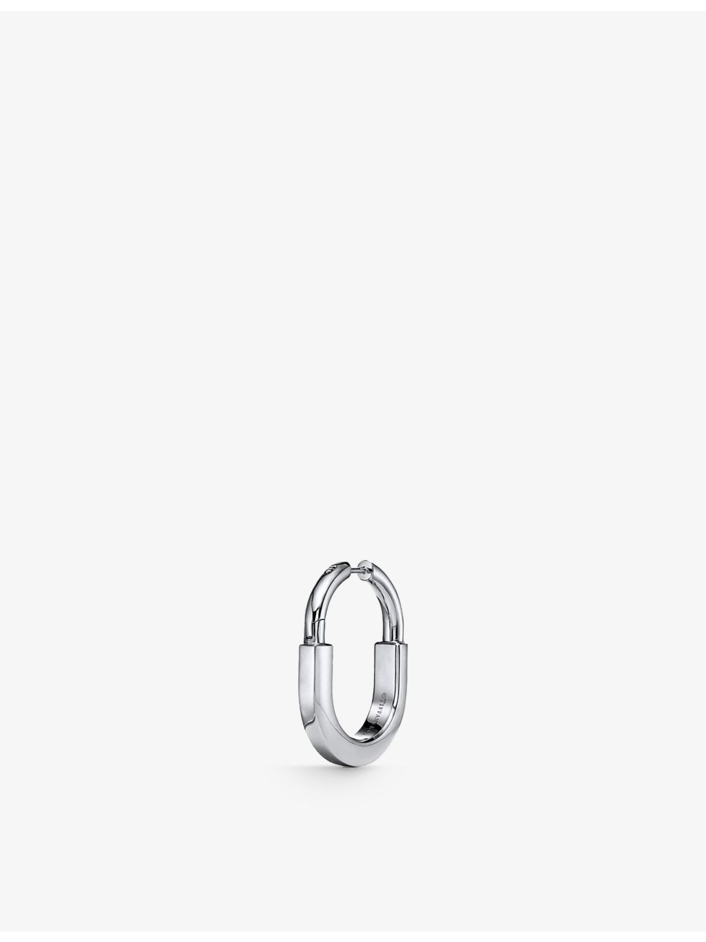 Tiffany & Co. 18ct white-gold diamond hoop earrings, imported from the UK