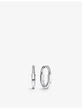 Tiffany & Co. 18ct white-gold diamond hoop earrings, imported from the UK