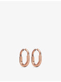 Tiffany & Co. Lock rose gold earrings medium, imported from the UK