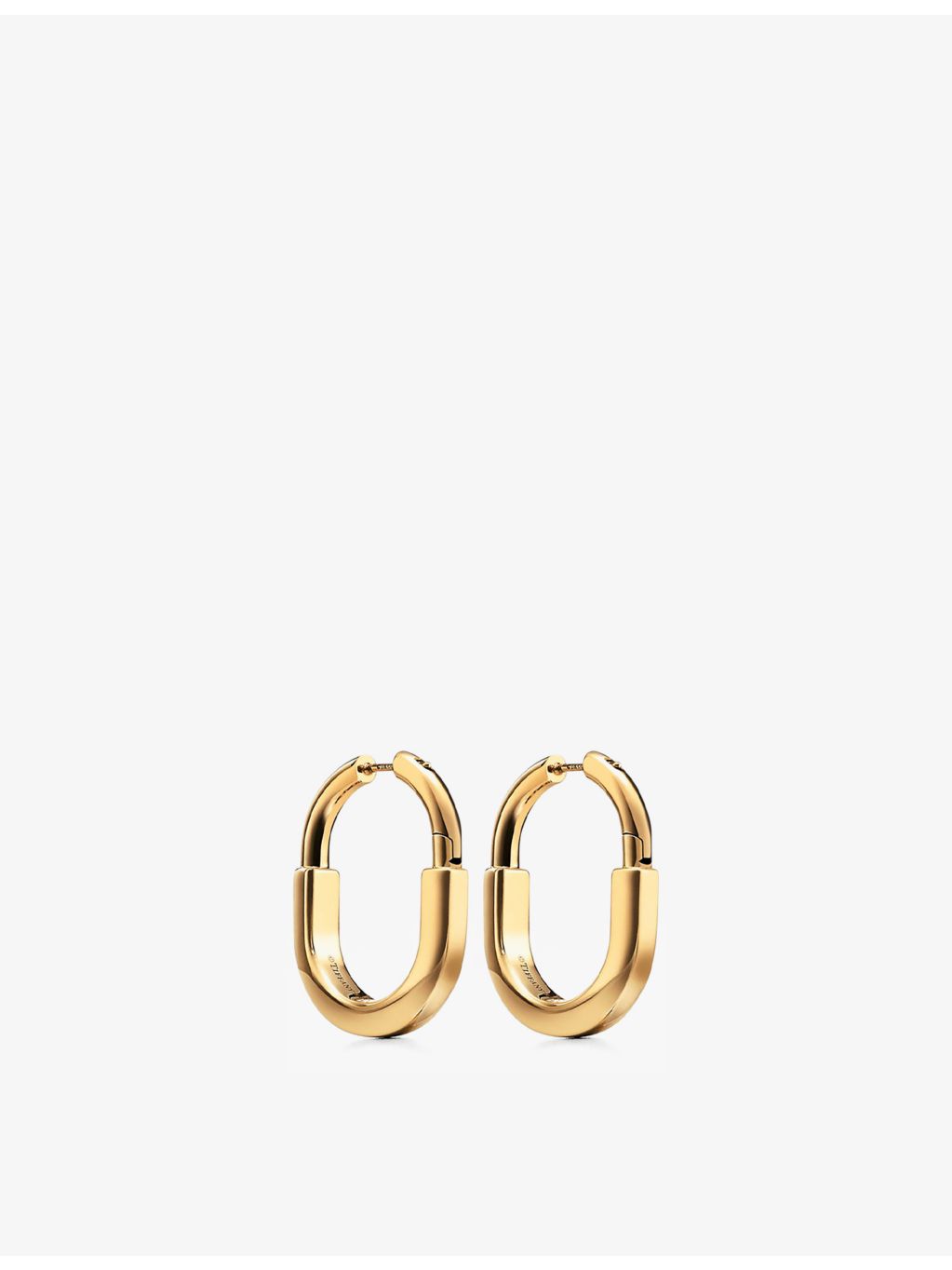 Tiffany & Co. Lock 18ct yellow-gold earrings medium, UK version