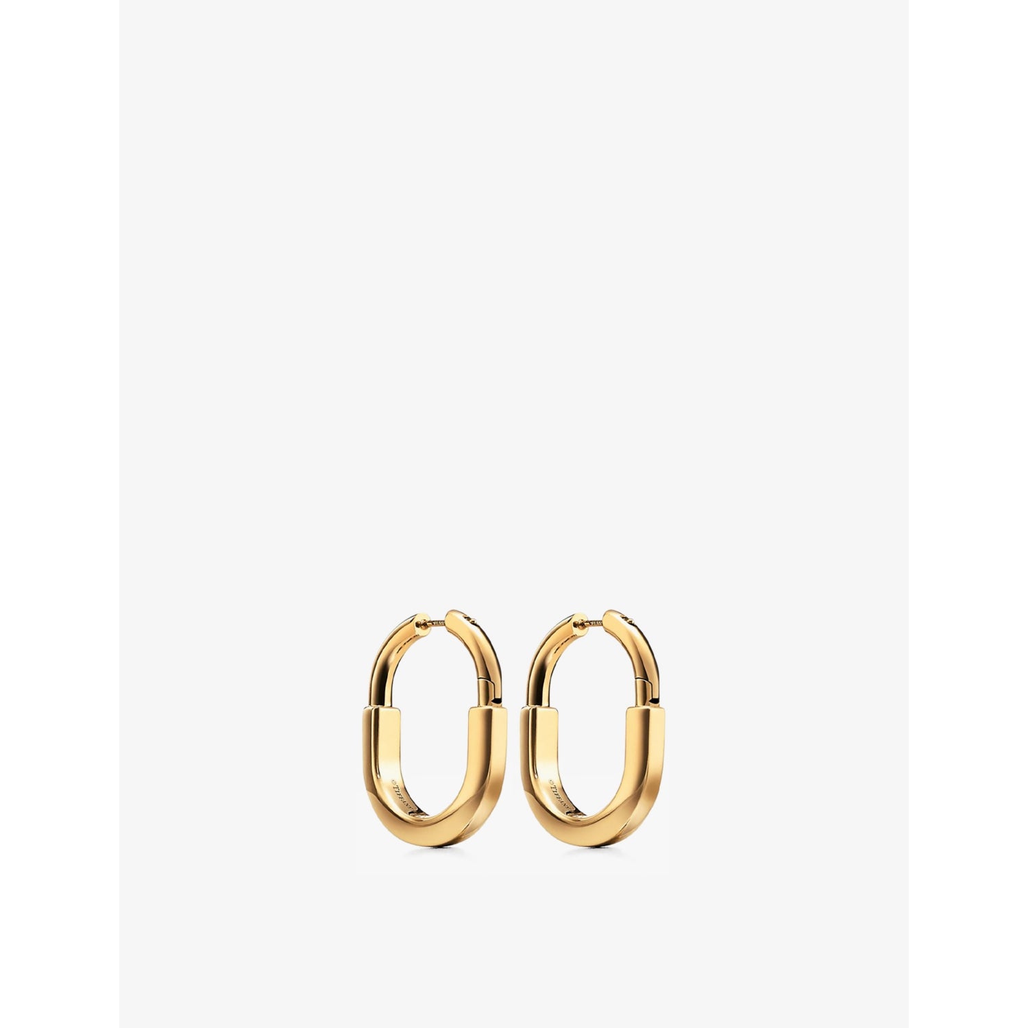 Tiffany & Co. Lock 18ct yellow-gold earrings medium, UK version