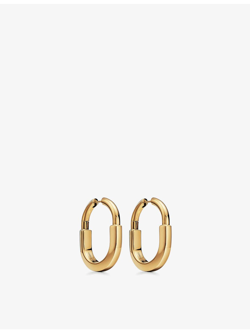 Tiffany & Co. Lock 18ct yellow-gold earrings medium, UK version