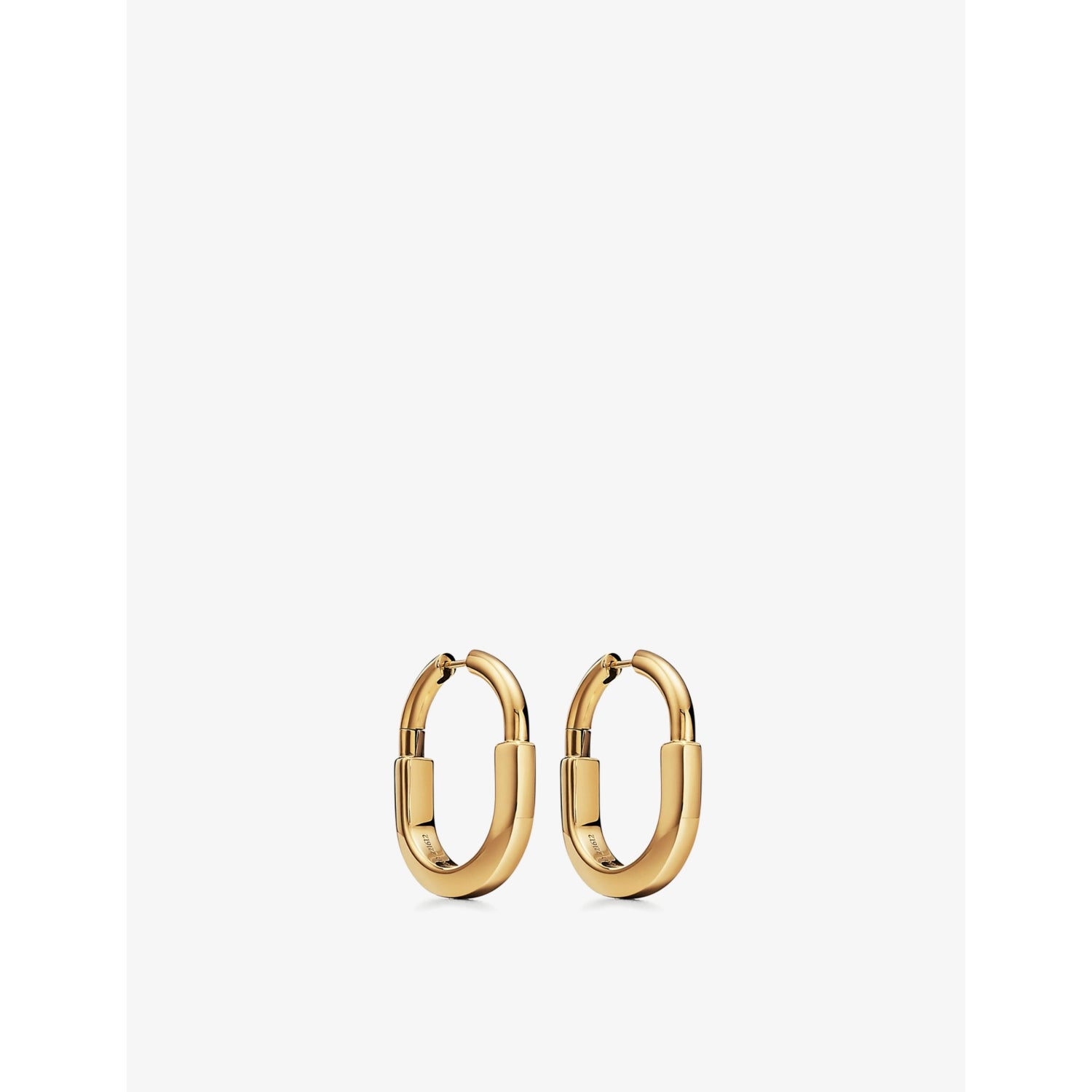 Tiffany & Co. Lock 18ct yellow-gold earrings medium, UK version