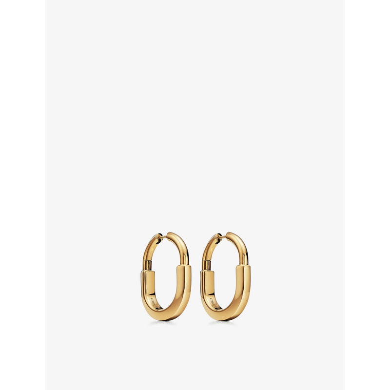 Tiffany & Co. Lock 18ct yellow-gold earrings medium, UK version