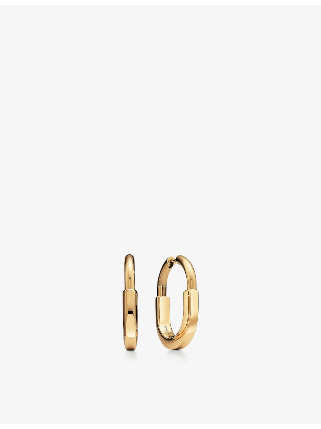 Tiffany & Co. Lock 18ct yellow-gold earrings medium, UK version