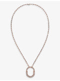 Tiffany Lock medium 18ct rose-gold diamond pendant, UK version