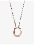 Tiffany Lock medium 18ct rose-gold diamond pendant, UK version