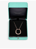 Tiffany Lock medium 18ct rose-gold diamond pendant, UK version