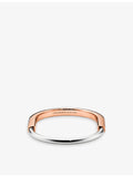 Tiffany & Co. Lock 18ct two-tone bangle bracelet, imported from the UK