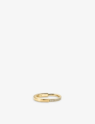 Tiffany & Co. Lock 18ct yellow-gold and 0.17ct diamond ring
