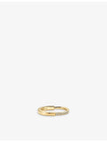 Tiffany & Co 18ct yellow gold ring with 0.17ct diamond (British brand)