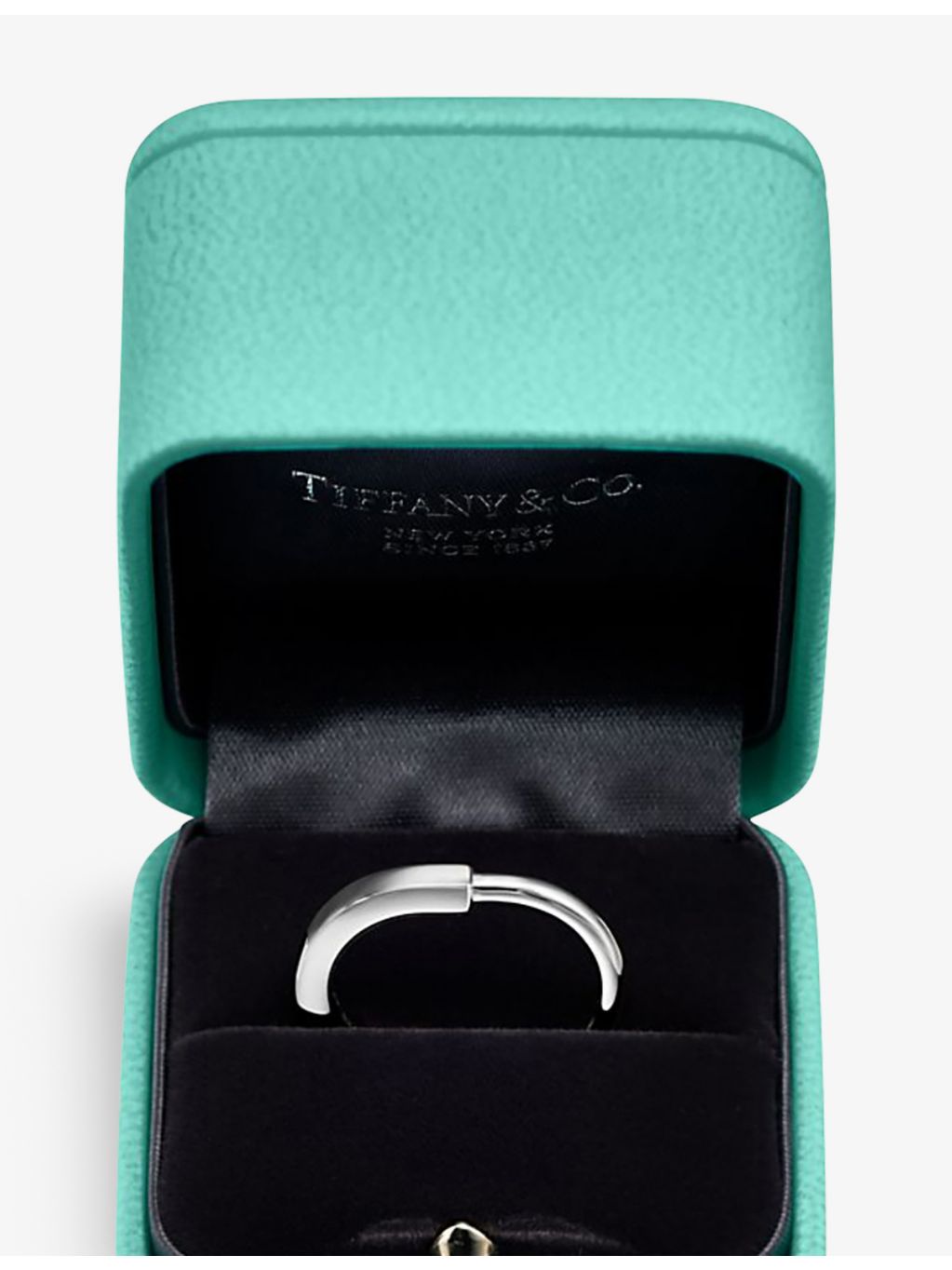 Tiffany Lock 18ct rose gold diamond ring 0.17ct - British product