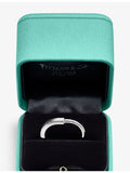 Tiffany Lock 18ct rose gold diamond ring 0.17ct - British product