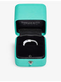 Tiffany Lock ring 18ct white gold 0.17ct diamond (British brand)